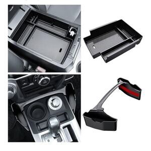 2PCS Center Console Organizer Compatible With Toyota 4Runner 2010-24 Accessories